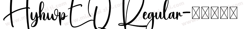 HyhwpEQ Regular字体转换